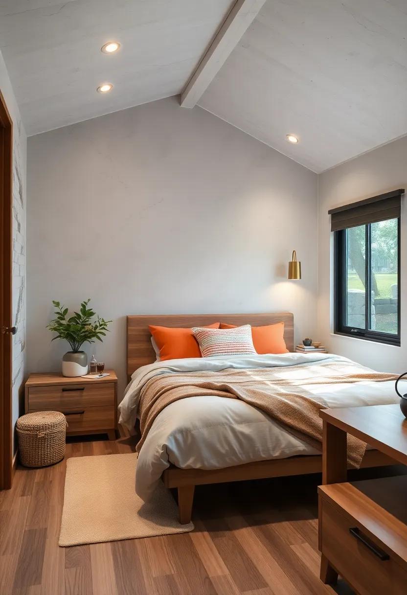 Multi-Use Room Lighting Fixtures Combining Functionality With Artistic Flair For The Tiny Bedroom