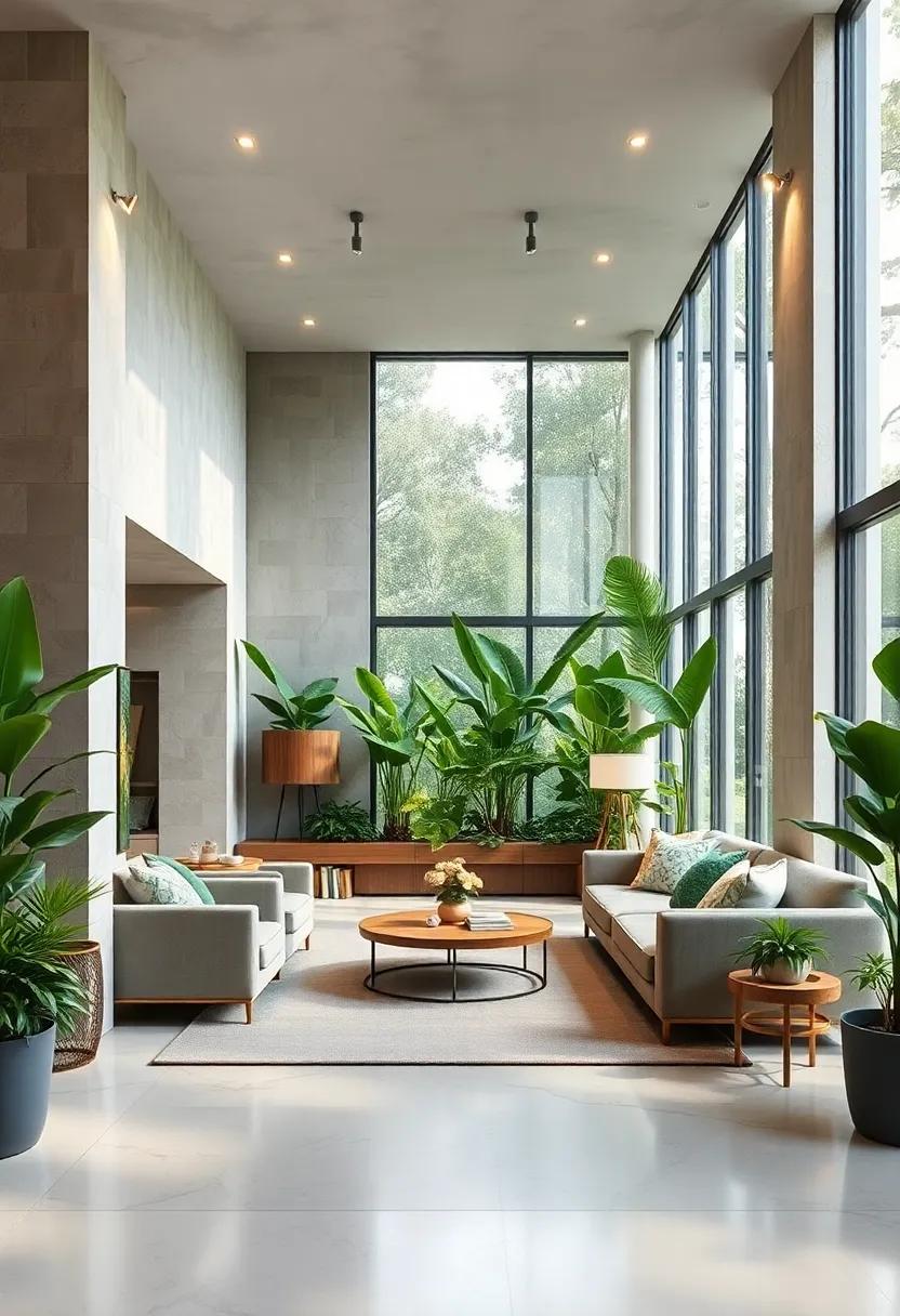 Lush Indoor Gardens Creating a Serene Oasis While Promoting Air Quality in High-End Residences