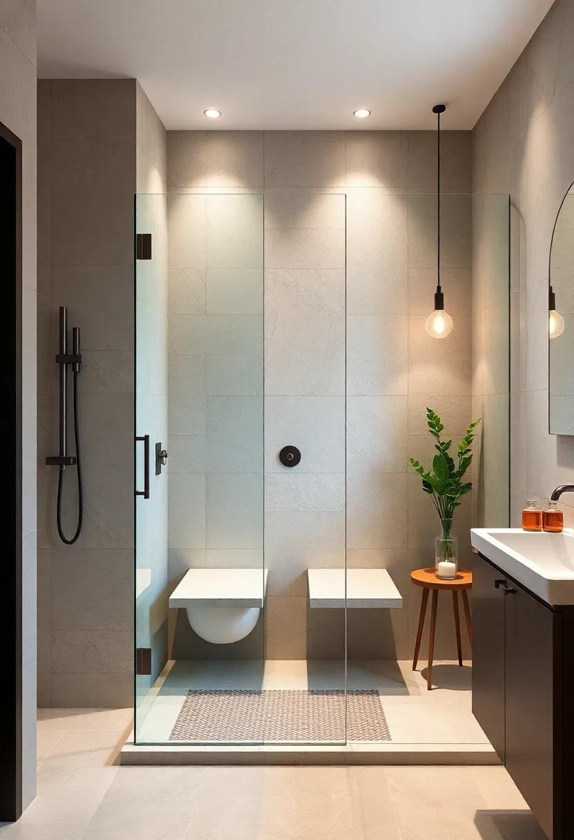 Compact Shower Designs Incorporating Foldable Seats And Streamlined Storage For Small Bathroom Retreats
