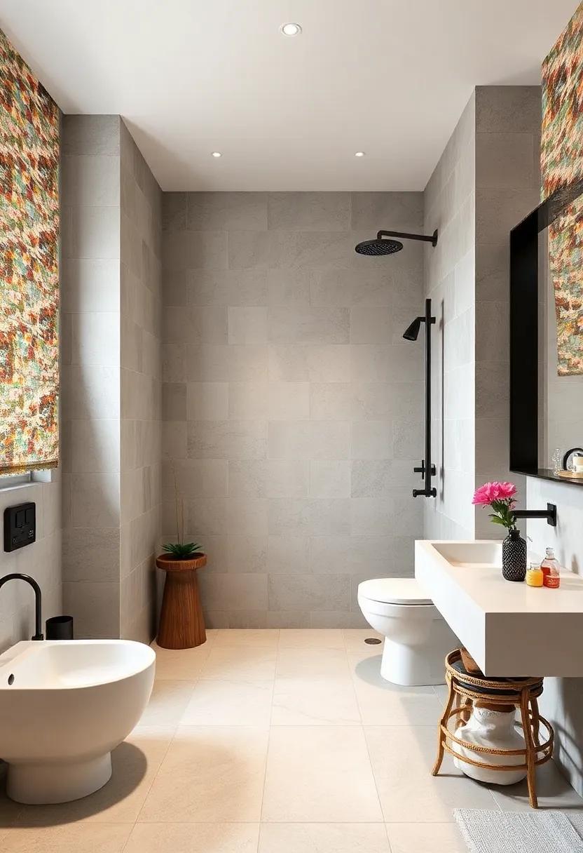 Vibrant Mosaic Tile Patterns Creating Eye-Catching Showers That Bring Artistic Flair To Modern Bathrooms