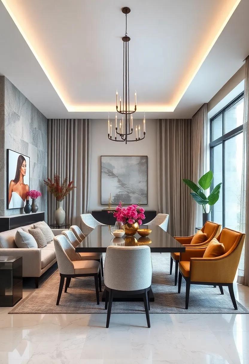 Subtle Use of Warm Neutrals in Upholstery and Drapery to Soften the Contemporary Edge and Invite Comfort