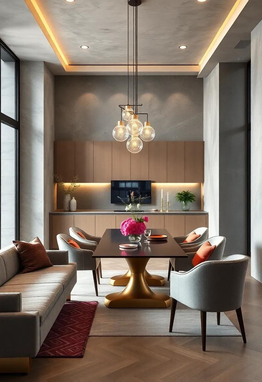 Layered Lighting Designs Incorporating Statement Pendants and Subtle Recessed Fixtures for Timeless Warmth