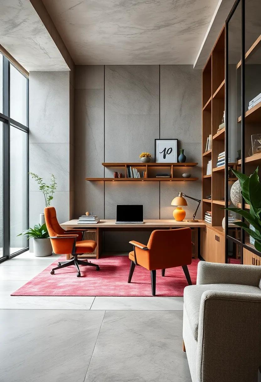 Blending Artistic Elements With Practical Storage To Create An Inspiring Yet Highly Functional Office Environment