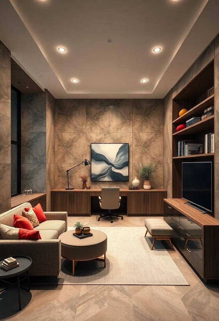 Luxurious Materials And Textures Reimagined In Custom Built-In Cabinets That Combine Functionality And Style