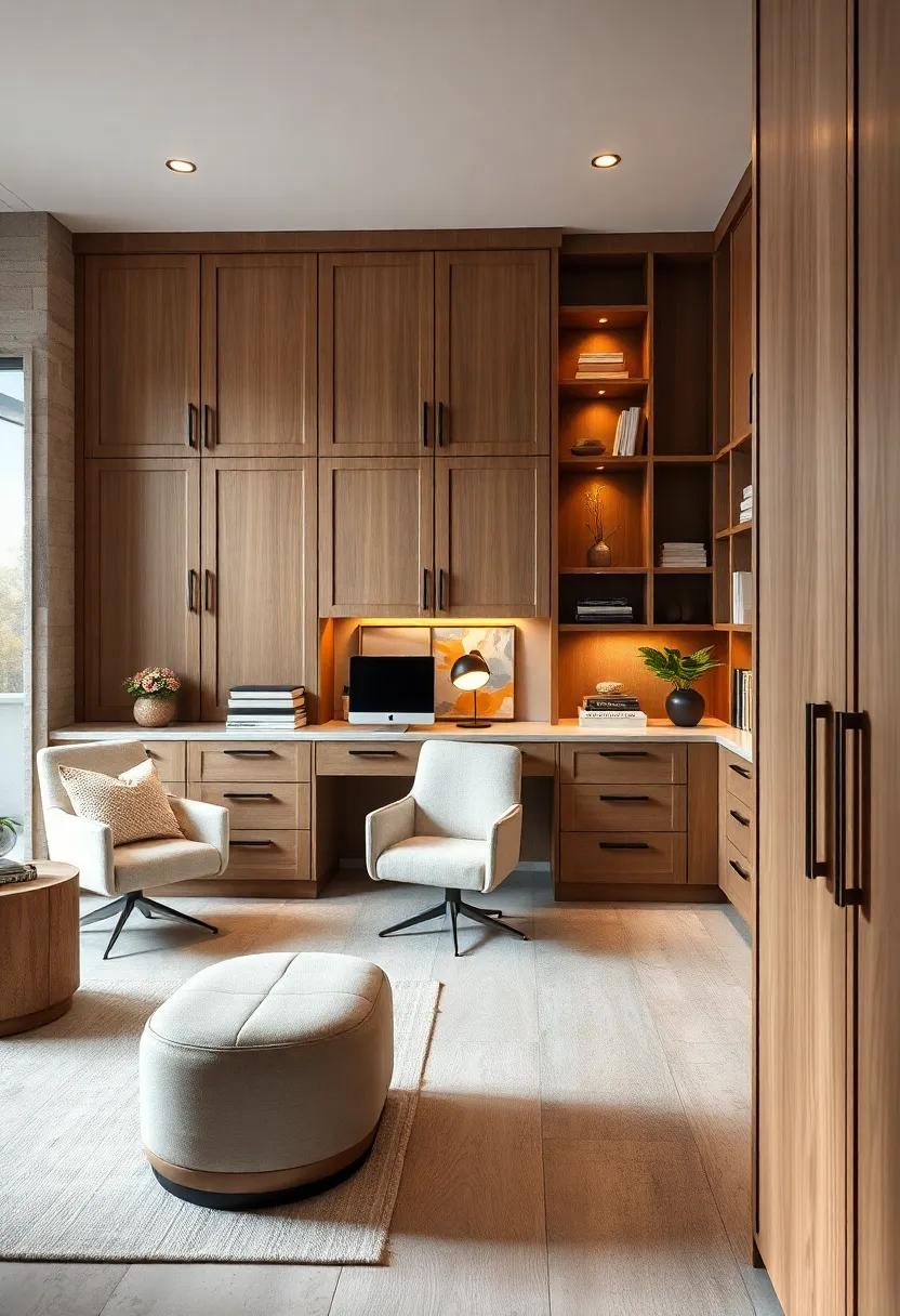 Soft Close Cabinets And Drawers Blending Luxury Mechanisms With A Sophisticated Home Office Aesthetic