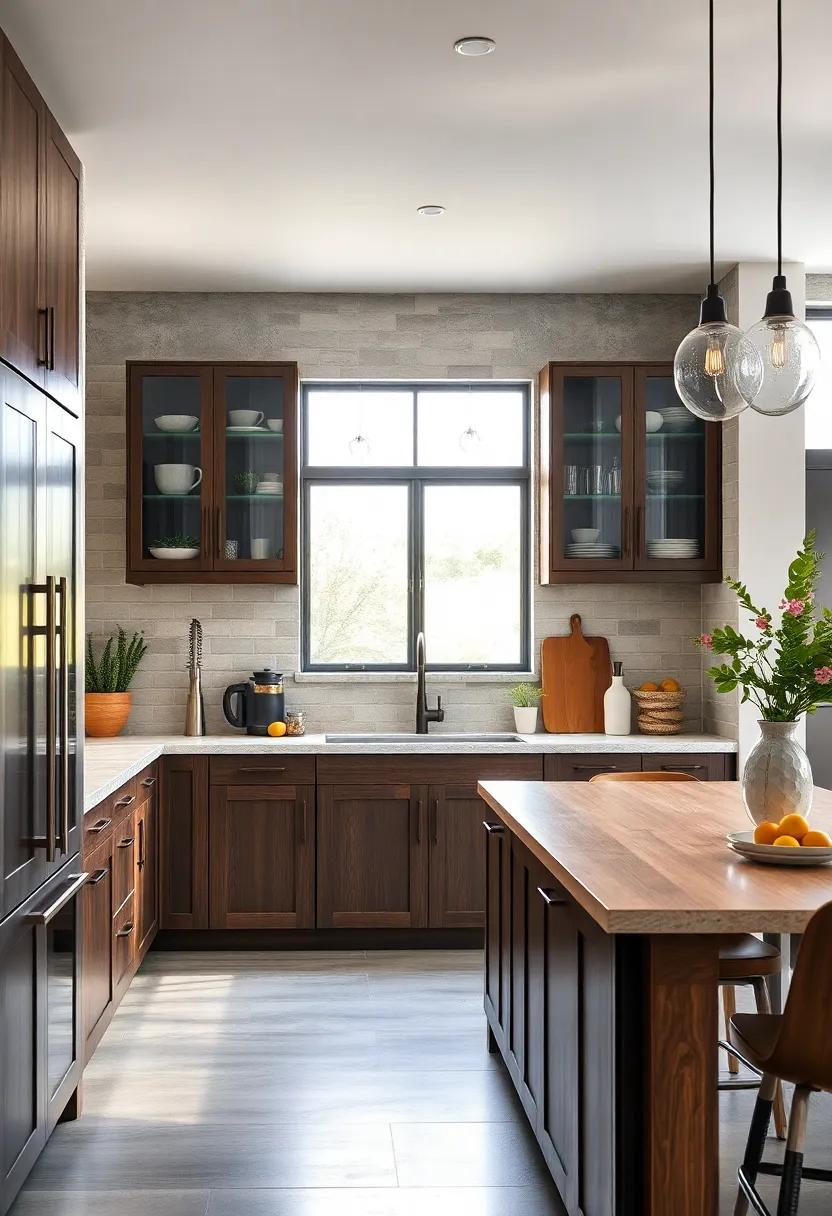 Balancing Function and Form with Industrial Cabinets Featuring Glass Panel Doors