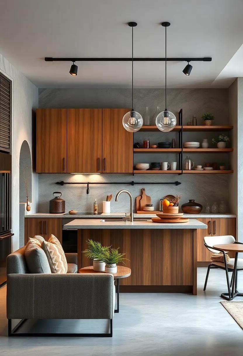 Maximizing Storage Space with Modular Industrial Kitchen Cabinet Designs and Open Shelving Arrangements