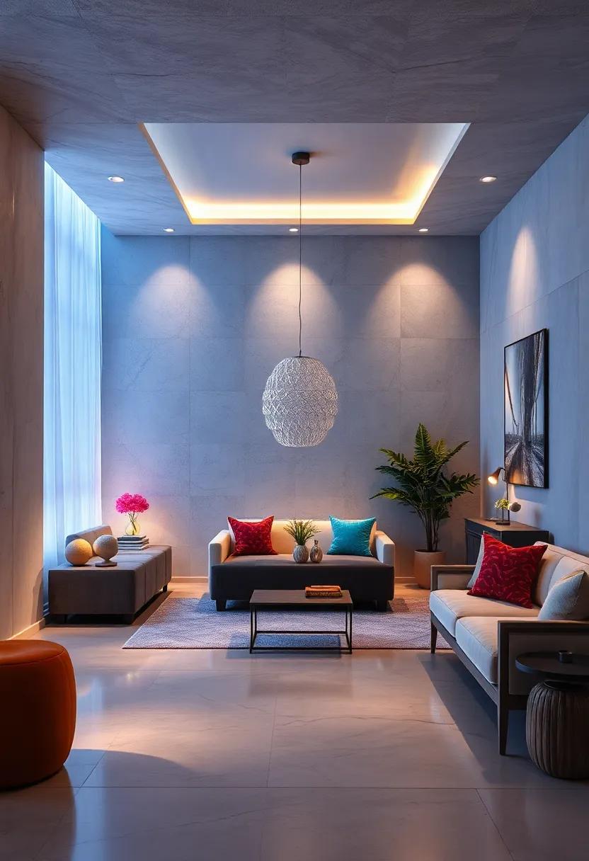 Translucent Materials Amplifying Glow Creating Ethereal Effects in Layered Illumination