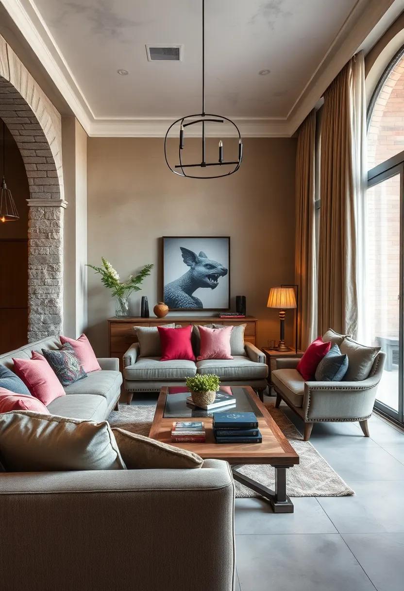 Lush Indoor Plants Nestling Amongst Rustic Furniture Bringing Freshness to the Living Space