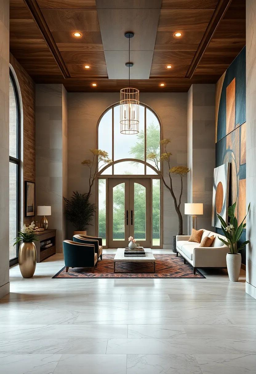 Exquisite Hand-Painted Murals on Surrounding Walls Creating Artistic Welcomes