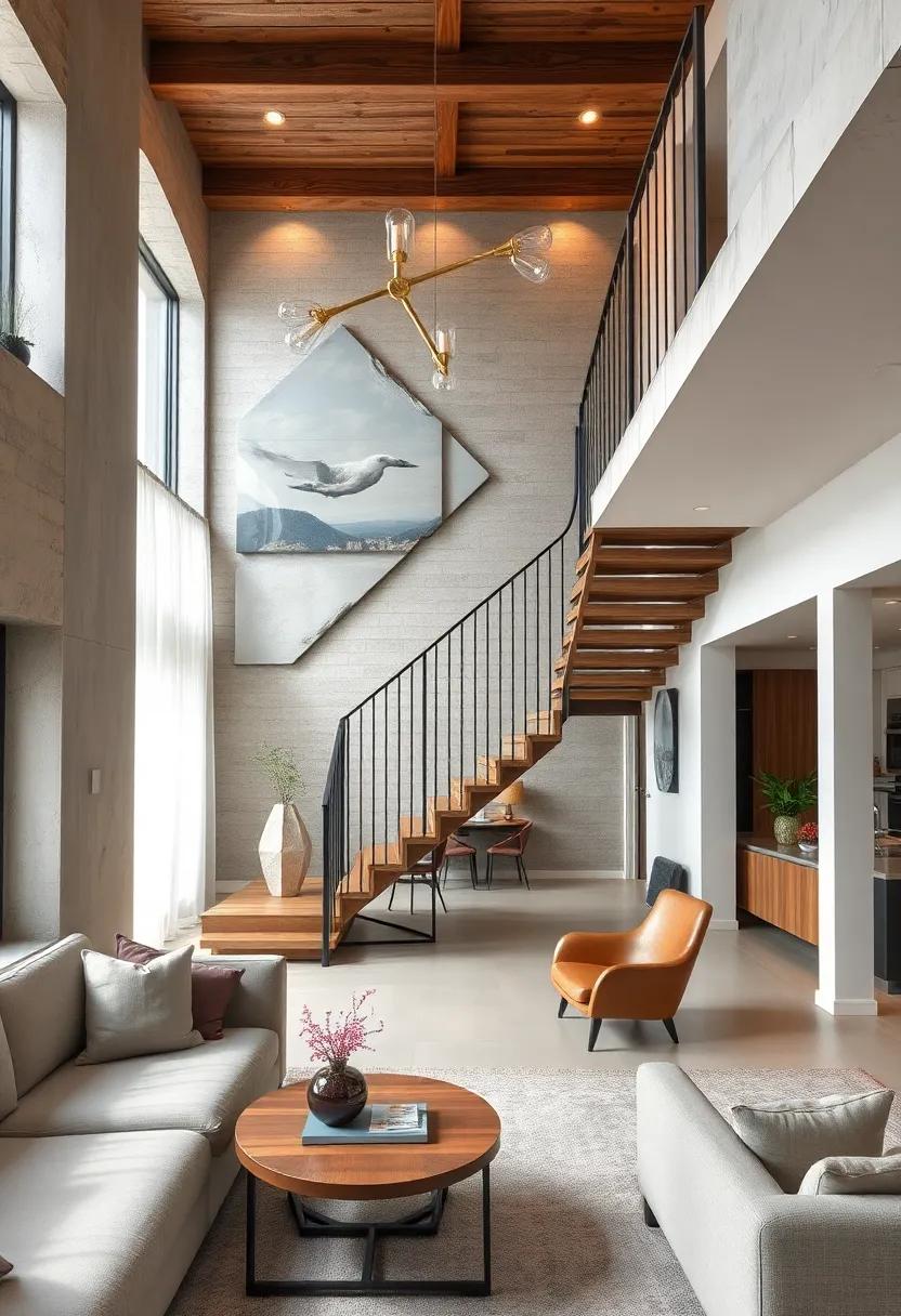 Sculptural Industrial Staircases Using Reclaimed Wood And Iron Adding Functional Art To Apartment Interiors
