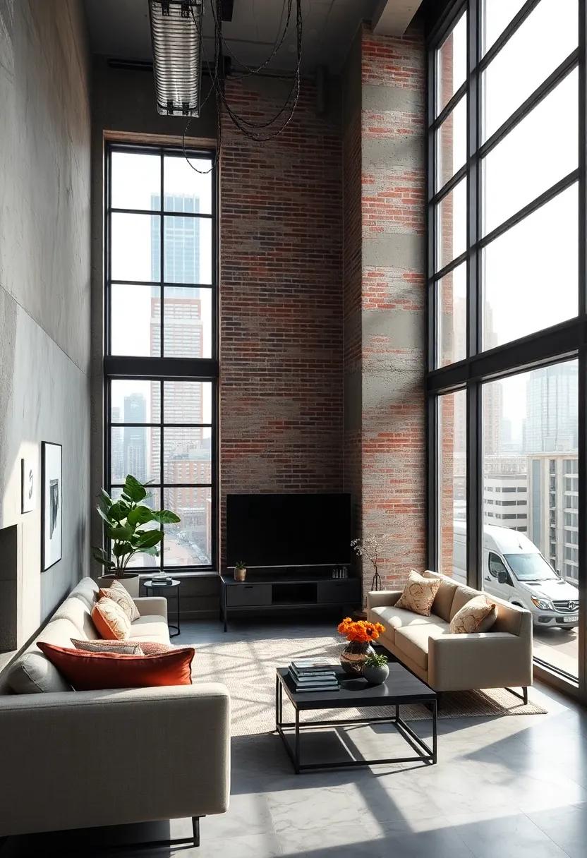 Vintage Factory Windows Framing City Views To Amplify The Urban Vibe Of High-End Apartment Living