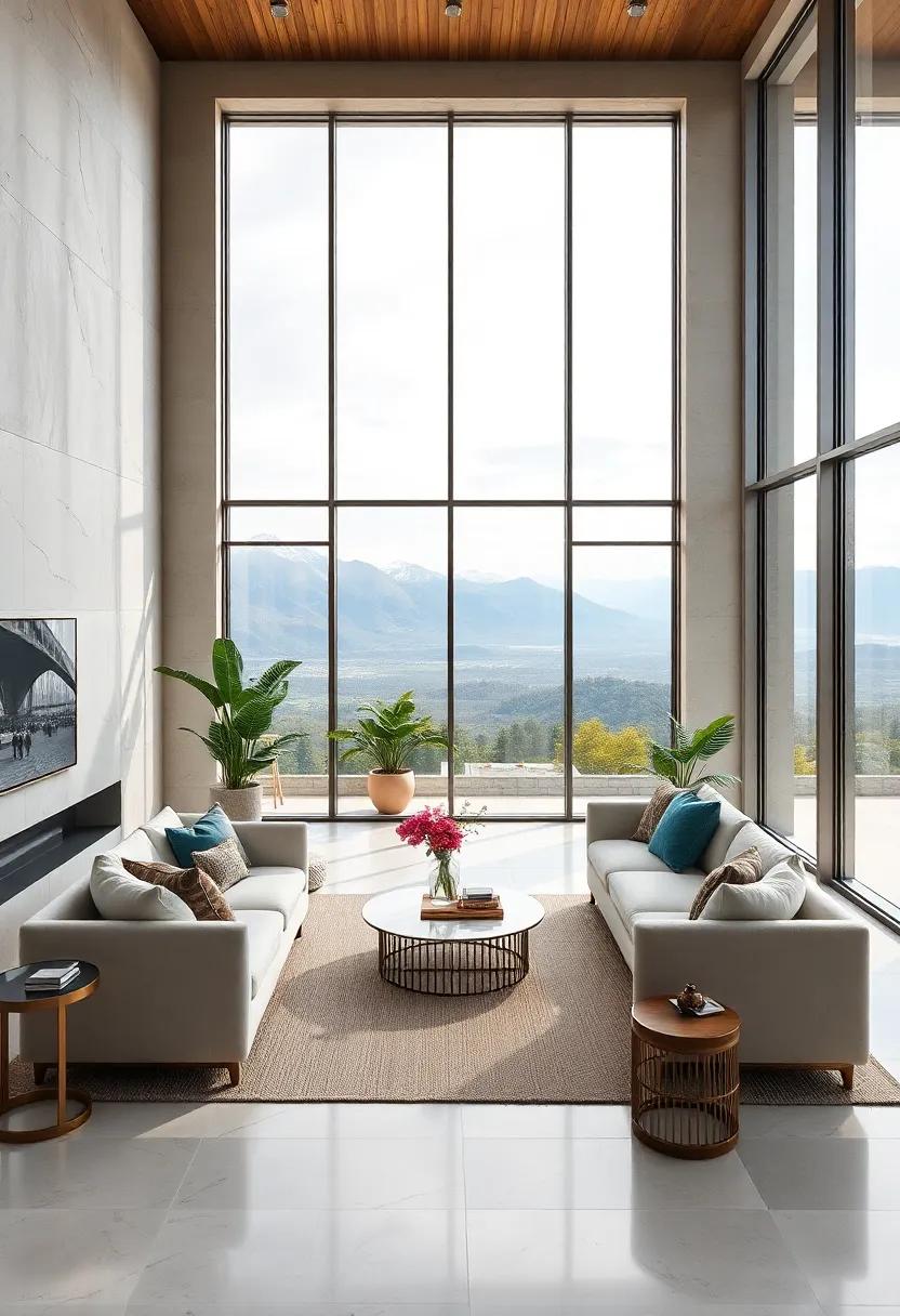 Floor-to-Ceiling Windows Framing Scenic Views for an Airy and Luxurious Minimalist Appeal