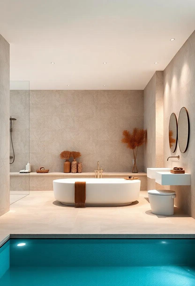 Minimal Chic Bathrooms Featuring Streamlined Fixtures and Lavish Materials for a Spa-Like Feel