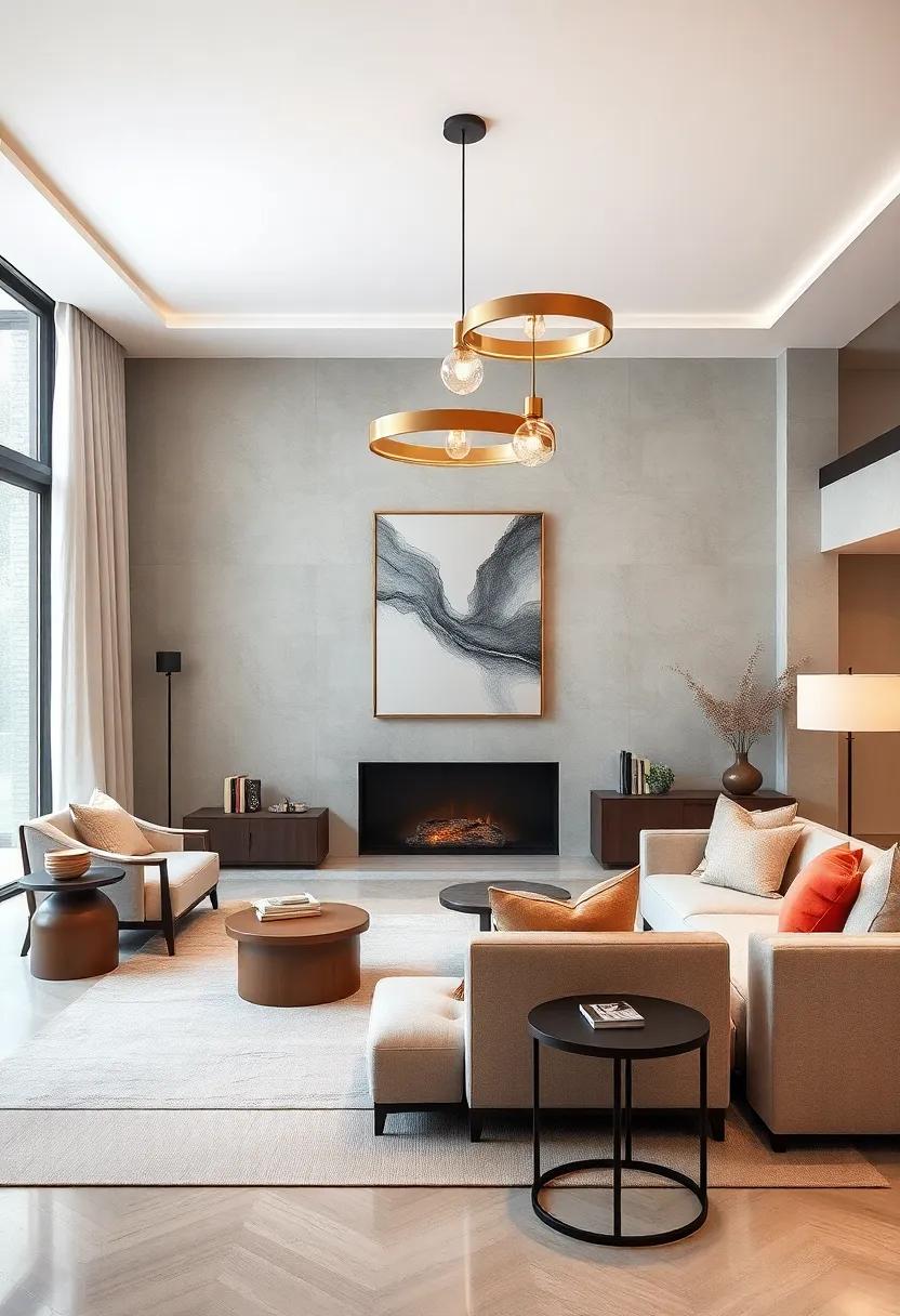 Statement Lighting Fixtures as Functional Art Pieces in Elegant, Minimal Interior Designs