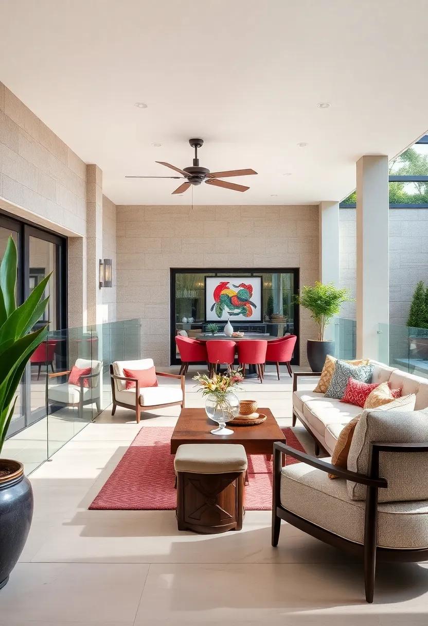 Crystal Clear Glass Railings Combined with Polished Aluminum Frames for a Modern Look