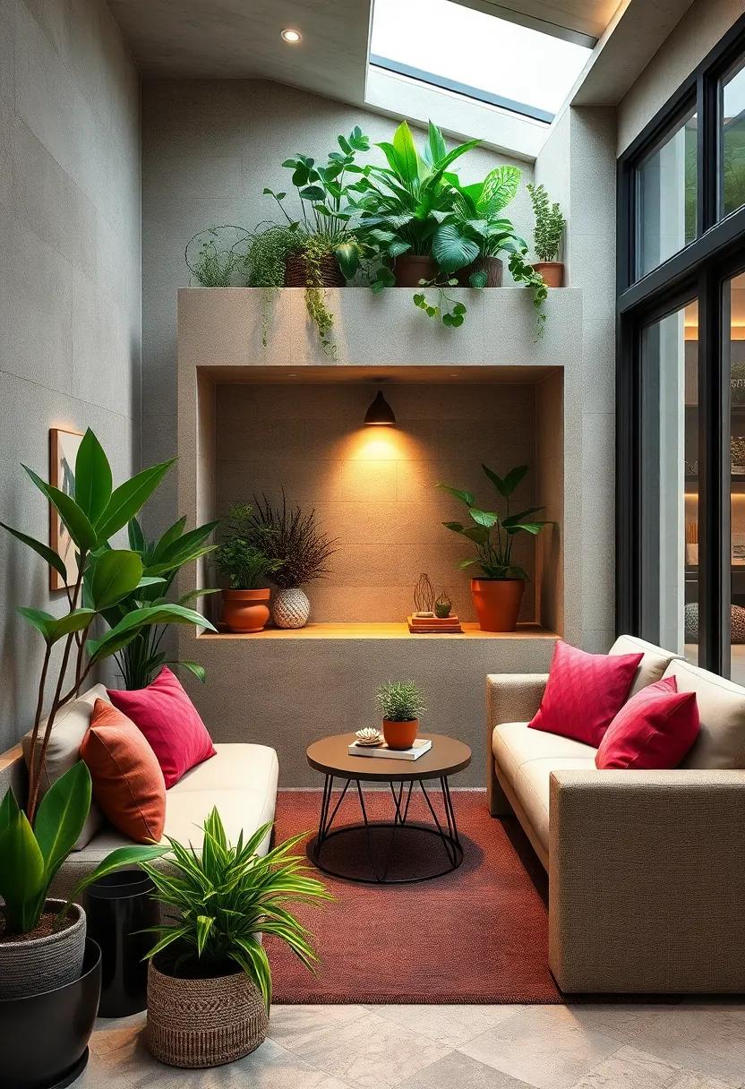 The Fusion of Modern Design Elements and Natural Beauty in a Mailbox Garden Space