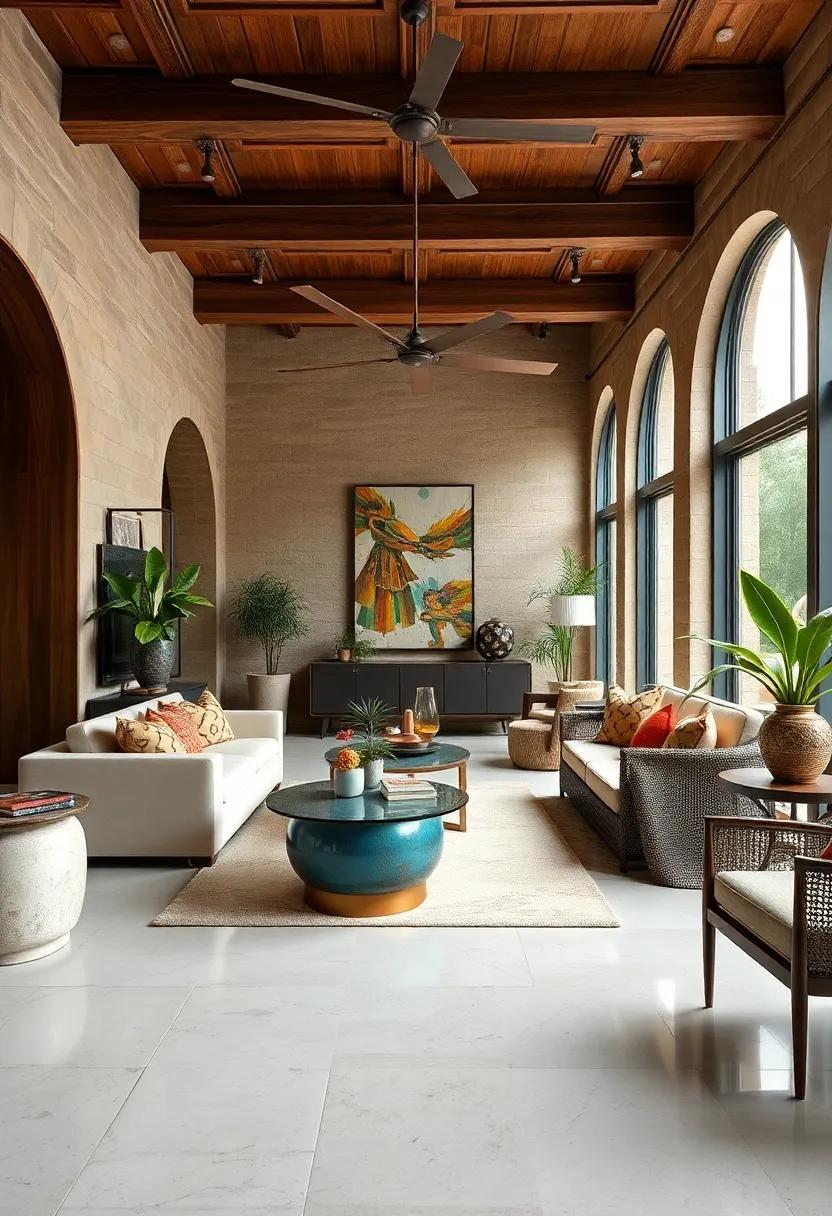 Decorative Accessories with Exotic Origins Infusing Cultural Richness and Bold Character