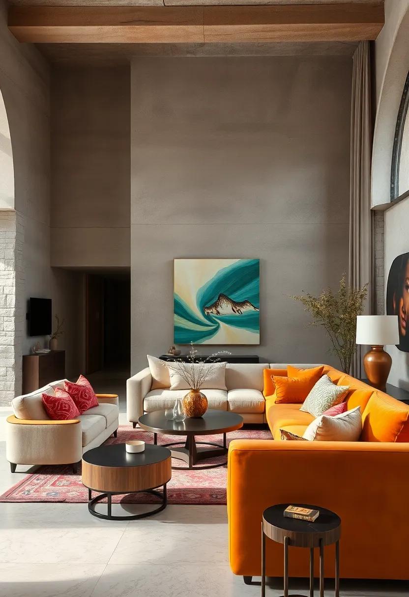 Luxurious Textures Blending Velvet, Silk, and Brocade in Harmonious Maximalist Interiors