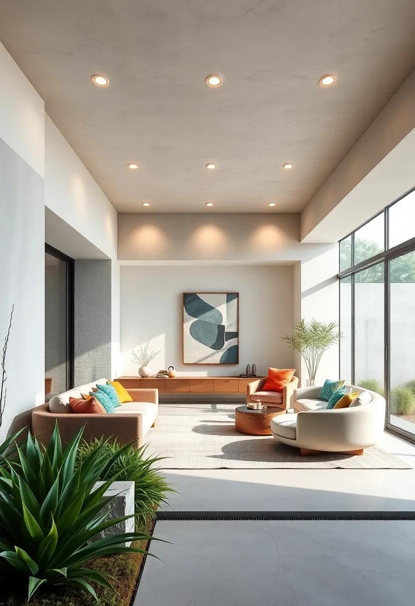 Sculptural Elements Defining Clean Lines and Bold Shapes in Contemporary Front Yard Designs