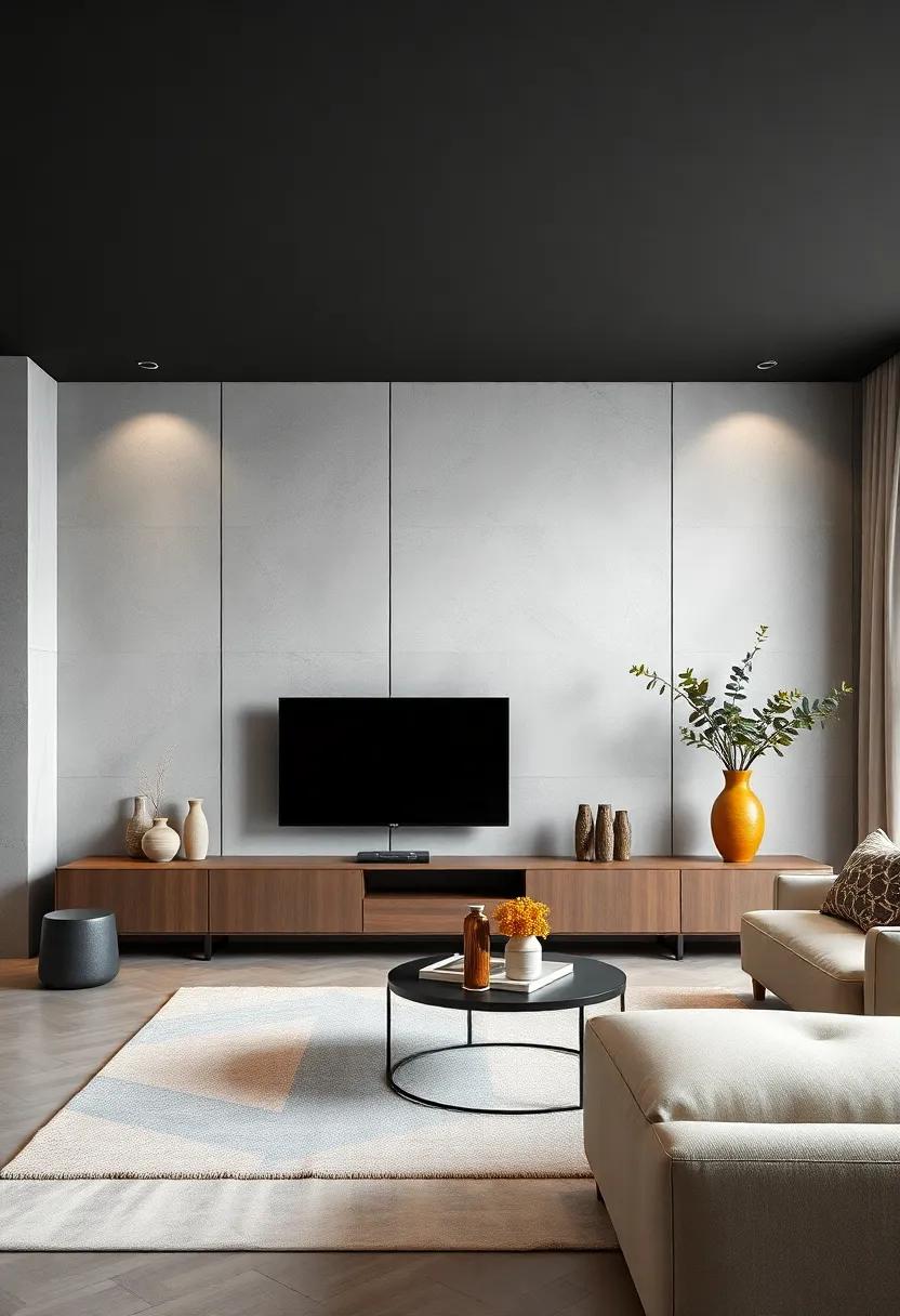 Subtle Visual Dividers Within Minimalist Units Defining Storage Zones Without Clutter