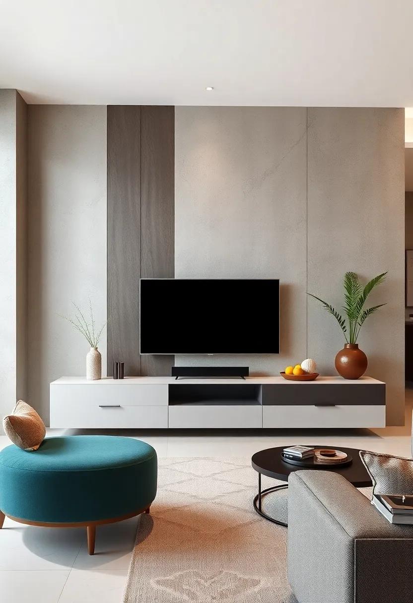 Natural Wood Finishes Bringing Warmth and Subtle Texture to Ultra-Modern TV Stands
