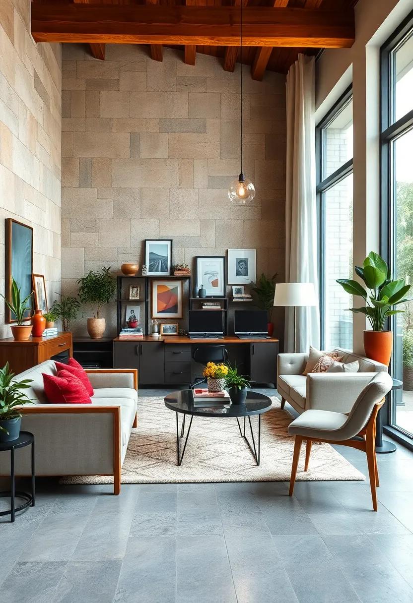 Mixing Vintage and Modern Furniture to Create an Eclectic Yet Functional Workspace With Character