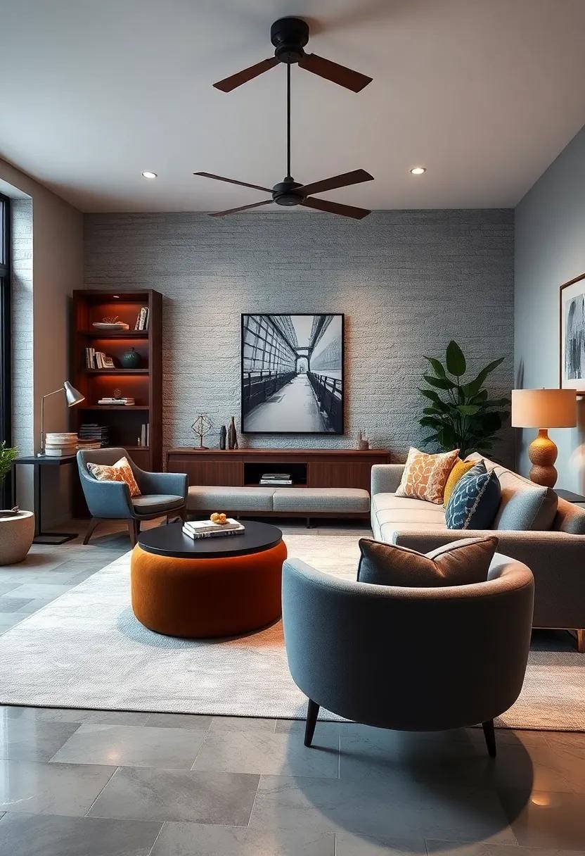 Playing With Contrasting Shapes and Forms in Furniture to Establish Movement and Interest