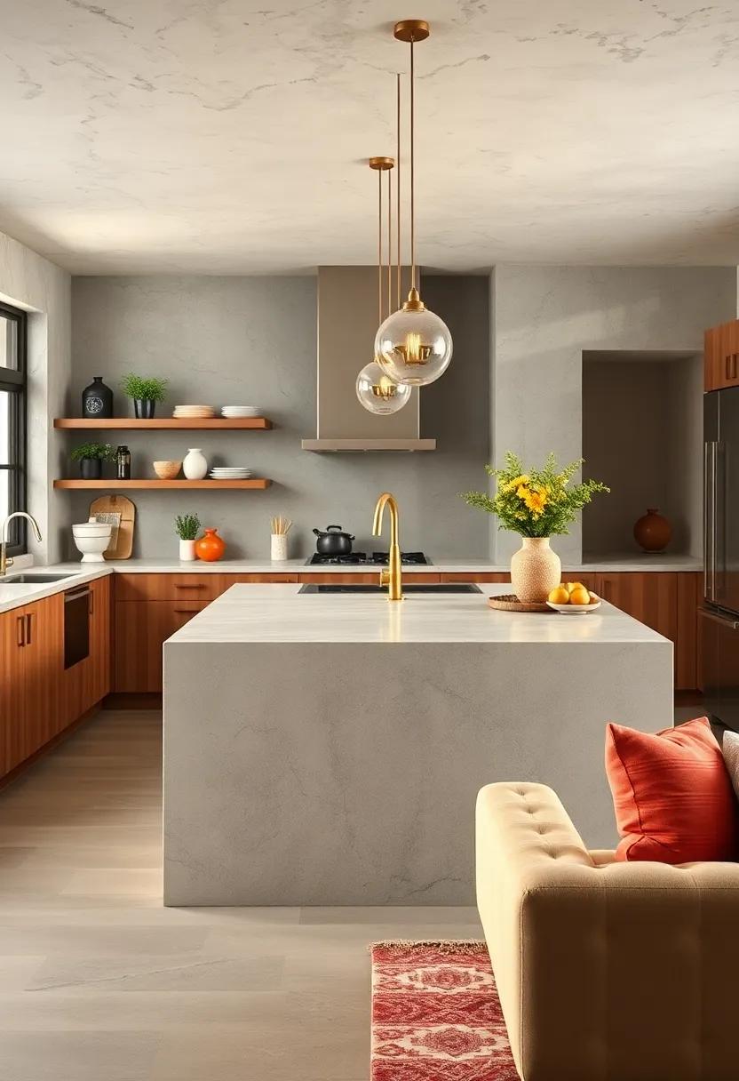 Character And Charm Brought By Vintage Inspired Elements In Modern Kitchen Island Creations