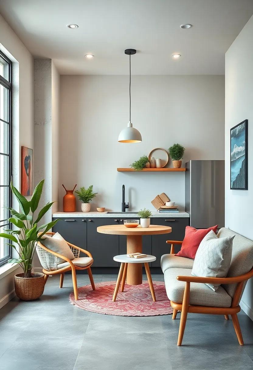 Combining Minimalist Scandinavian Furniture with Plush Fabrics to Evoke Calm and Simplicity in Your Kitchen Corner