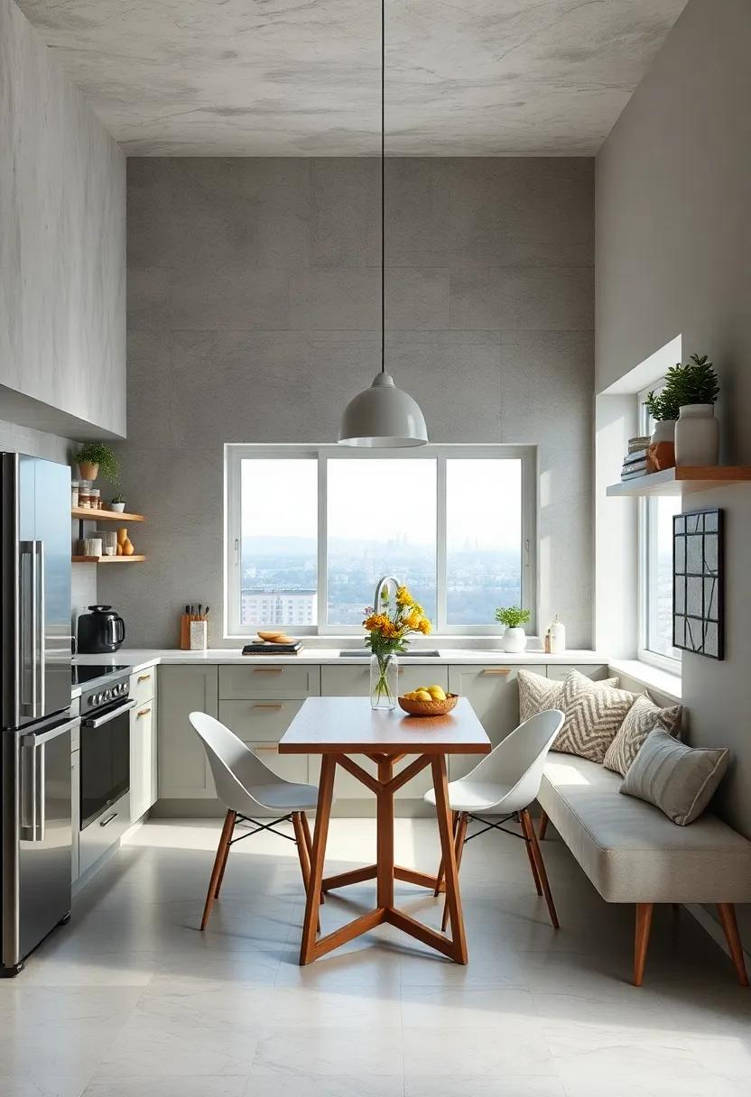 Implementing Multipurpose Tables That Double as Workspaces and Dining Areas in Limited Kitchen Spaces