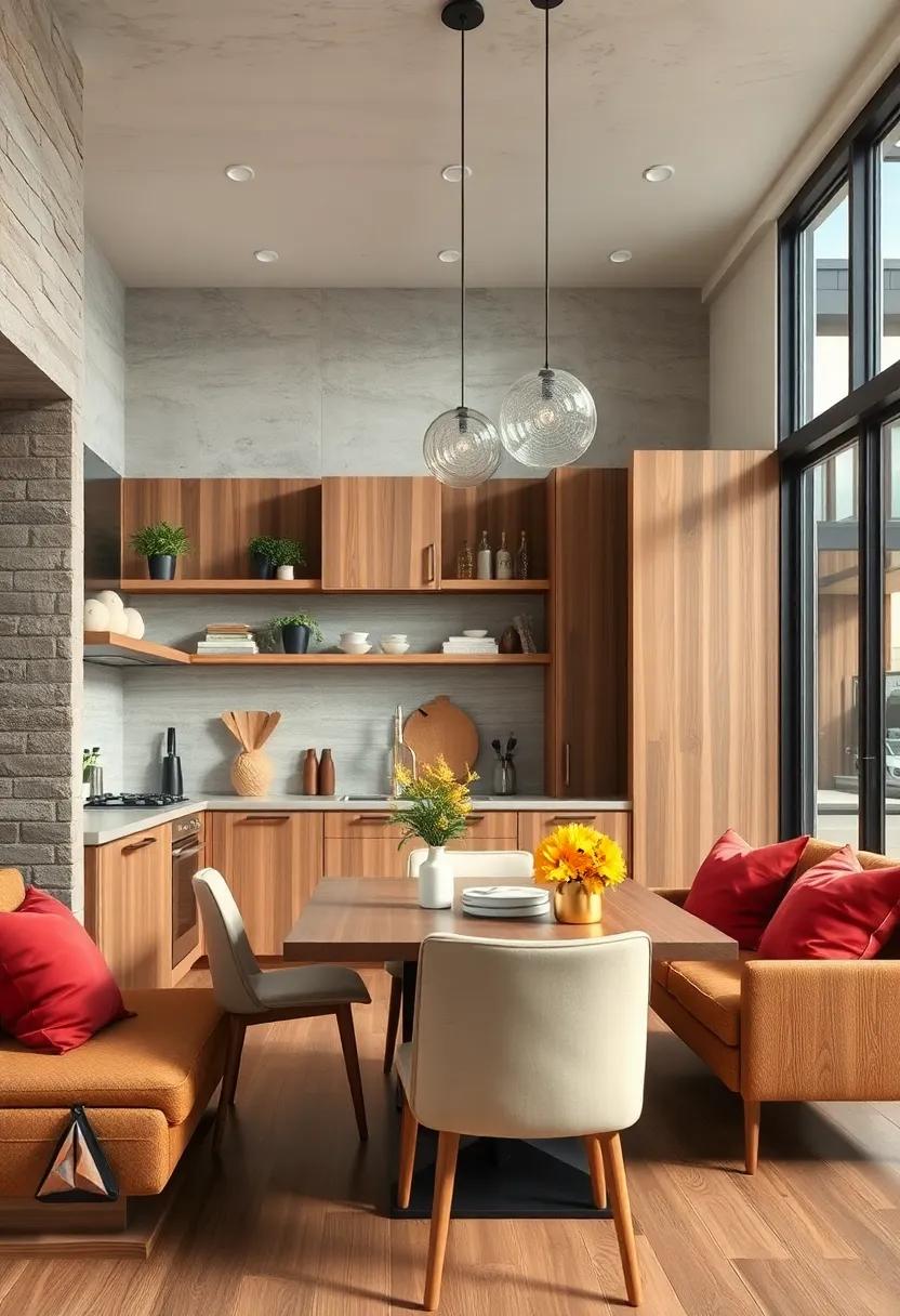 Mixing Natural Wood Textures and Modern Metals to Craft a Contemporary Yet Inviting Kitchen Corner