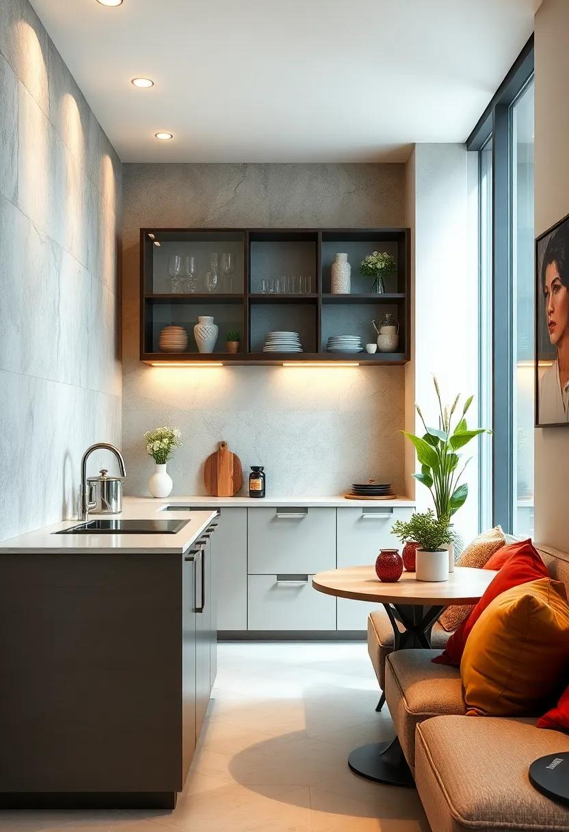 Using Transparent and Reflective Surfaces to Enhance Light and Space in Compact Kitchen Corners