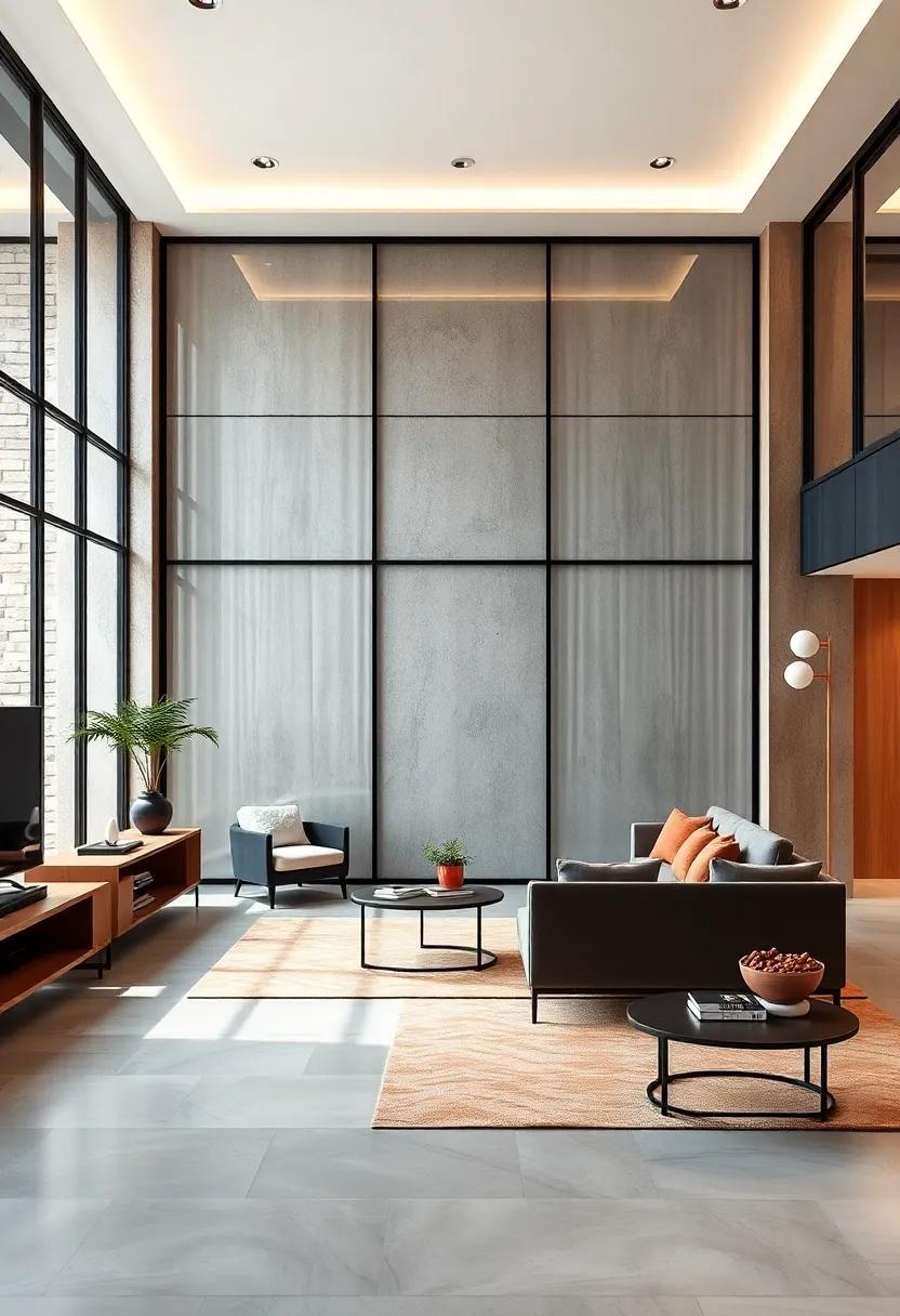 Balanced Use of Glass and Partition Elements to Maintain Openness While Offering Privacy