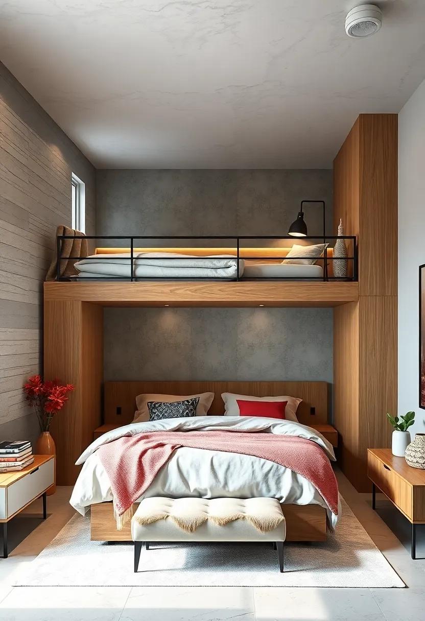 Maximizing Floor Space Using Loft Bed Concepts Paired with Intelligent Storage Partitions