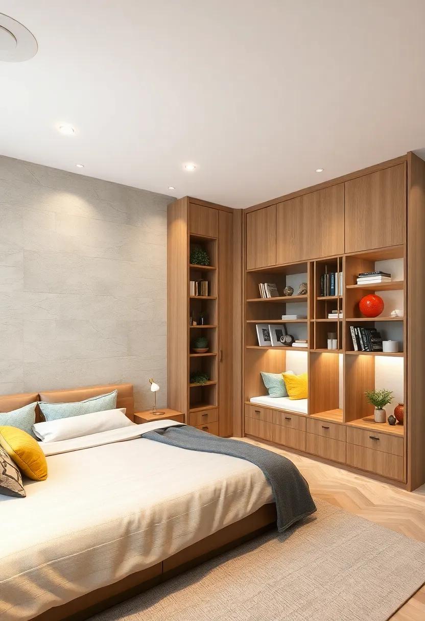 Compact Modular Furniture Blending Seamlessly with Smart Partition Walls