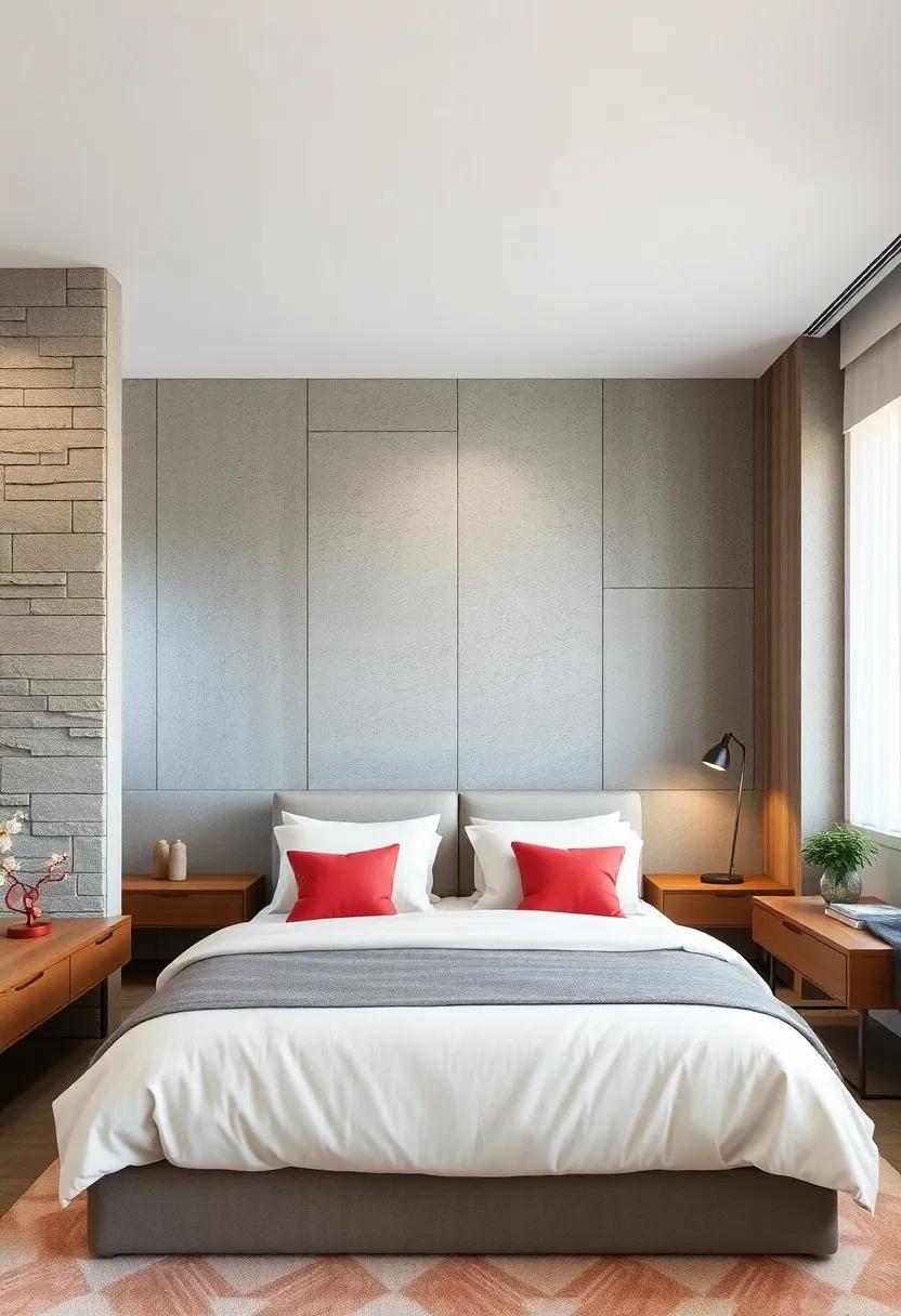 Blending Textured Materials in Partitions to Add Depth and Style While Enhancing Storage Capacity