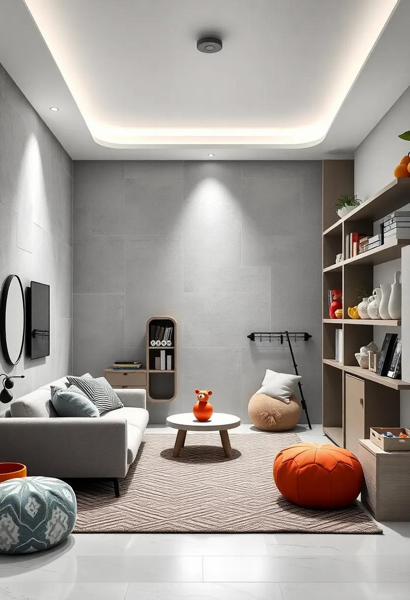 Monochrome Toy Displays and Shelving Integrating Function and Style in Kid-Friendly Spaces