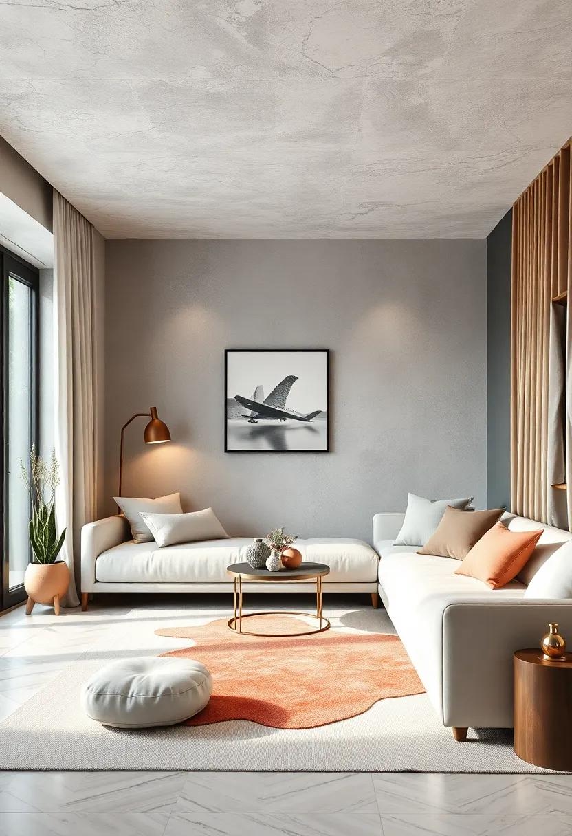 Sleek Metallic Accents Highlighted Within a Monochrome Kids Room for Added Sophistication