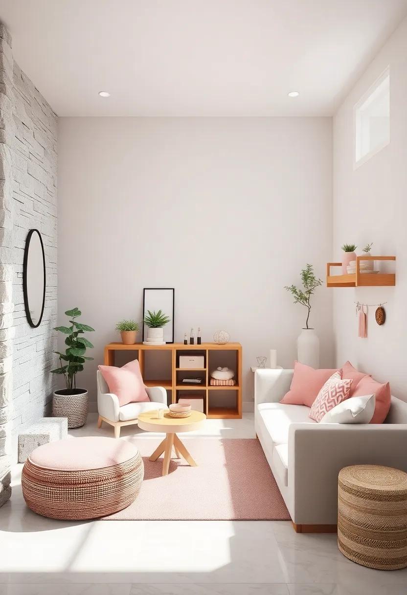 Soft Pastel Monochrome Palette Blending Comfort and Creativity in a Child's Space