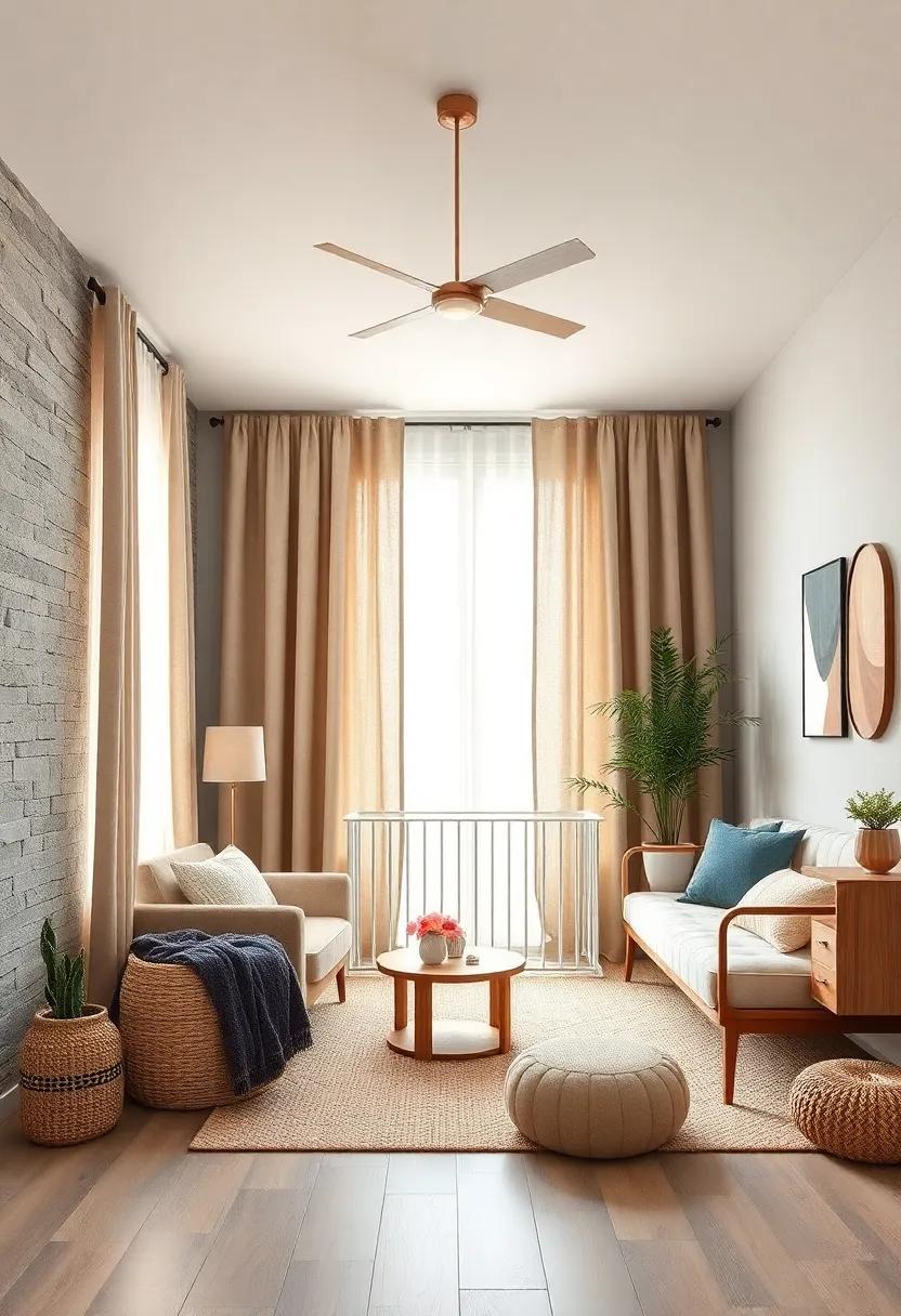 Floating Shelves with Personal Keepsakes and Gentle Lighting for a Personalized Touch