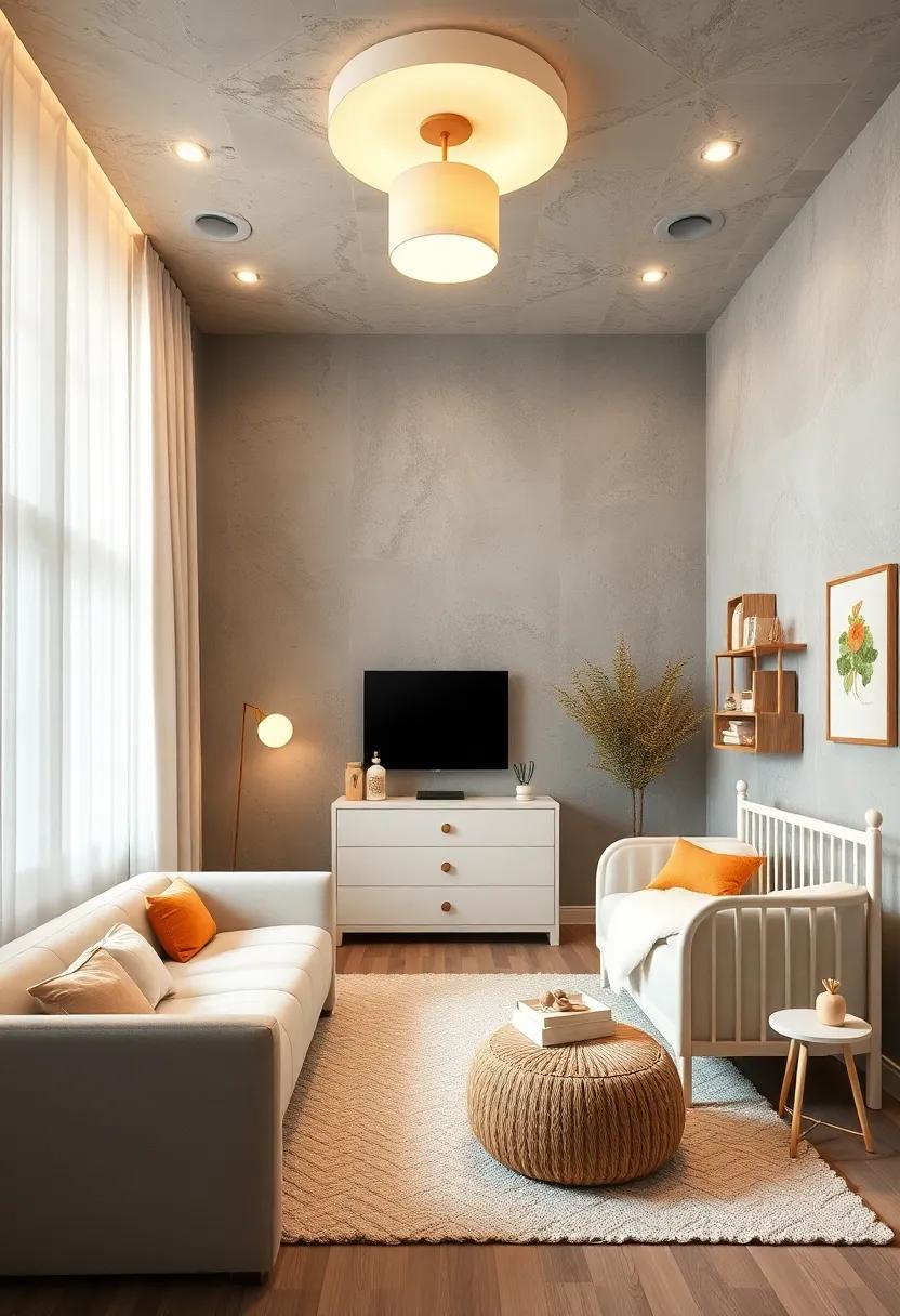 Gentle Lighting Fixtures That Create Soft Glows and Comfortable Ambiance for Baby's Room