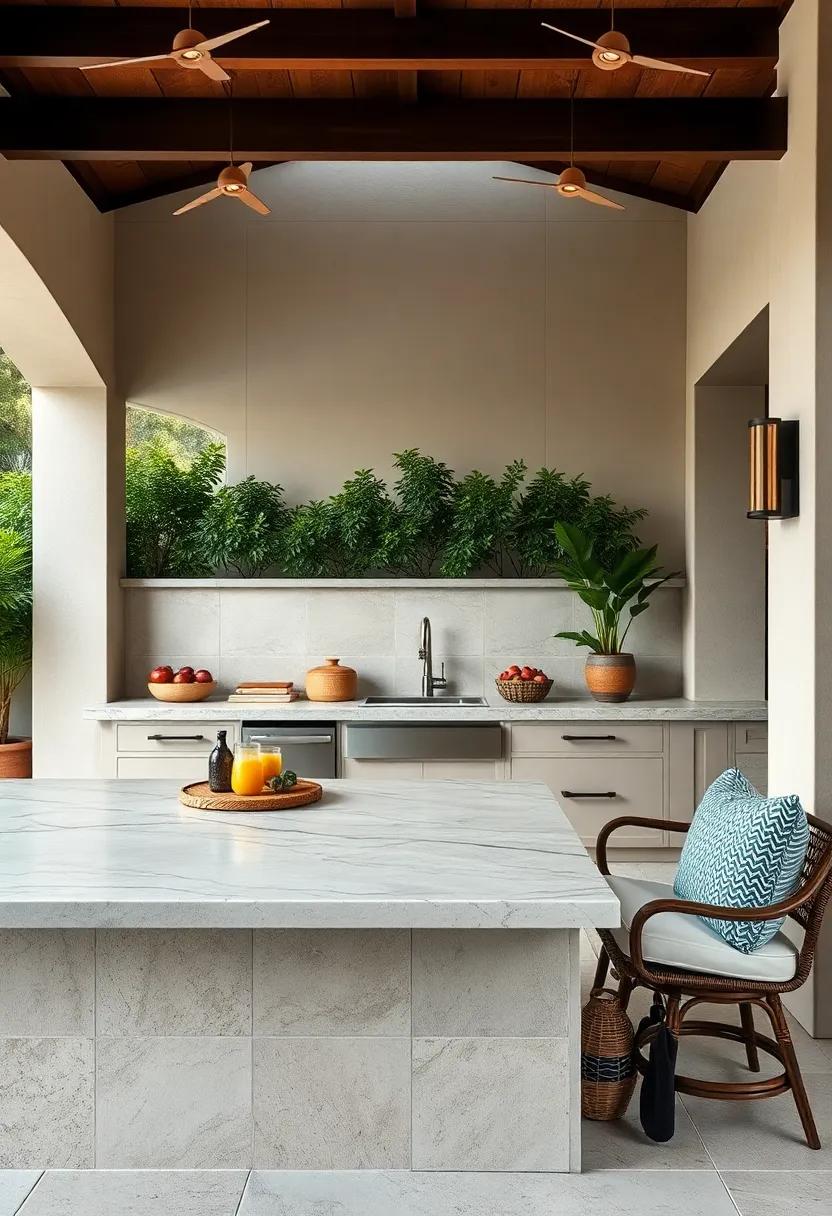 The Beauty of Natural Stone Surfaces Enhancing Outdoor Kitchen Counters With Timeless Elegance