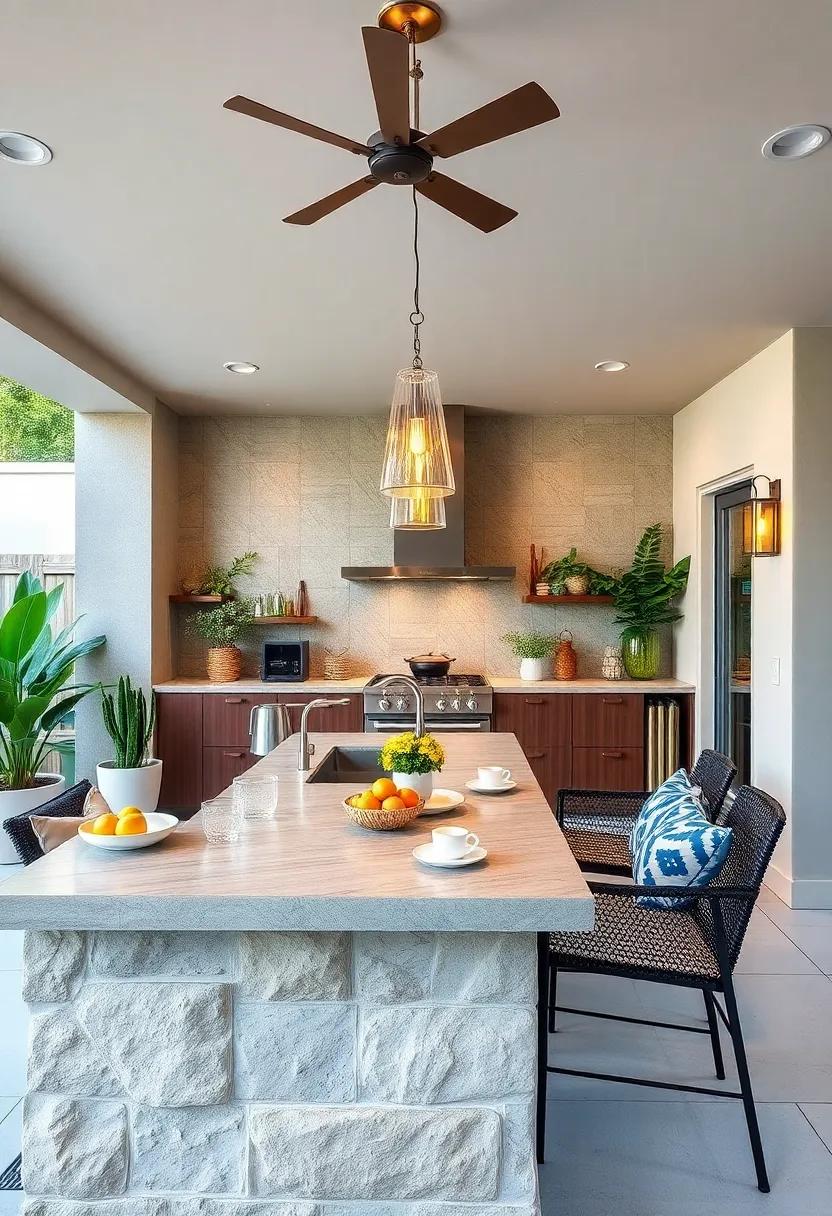 Blending Concrete Textures With Smooth Finishes for Durable and Stylish Outdoor Countertops