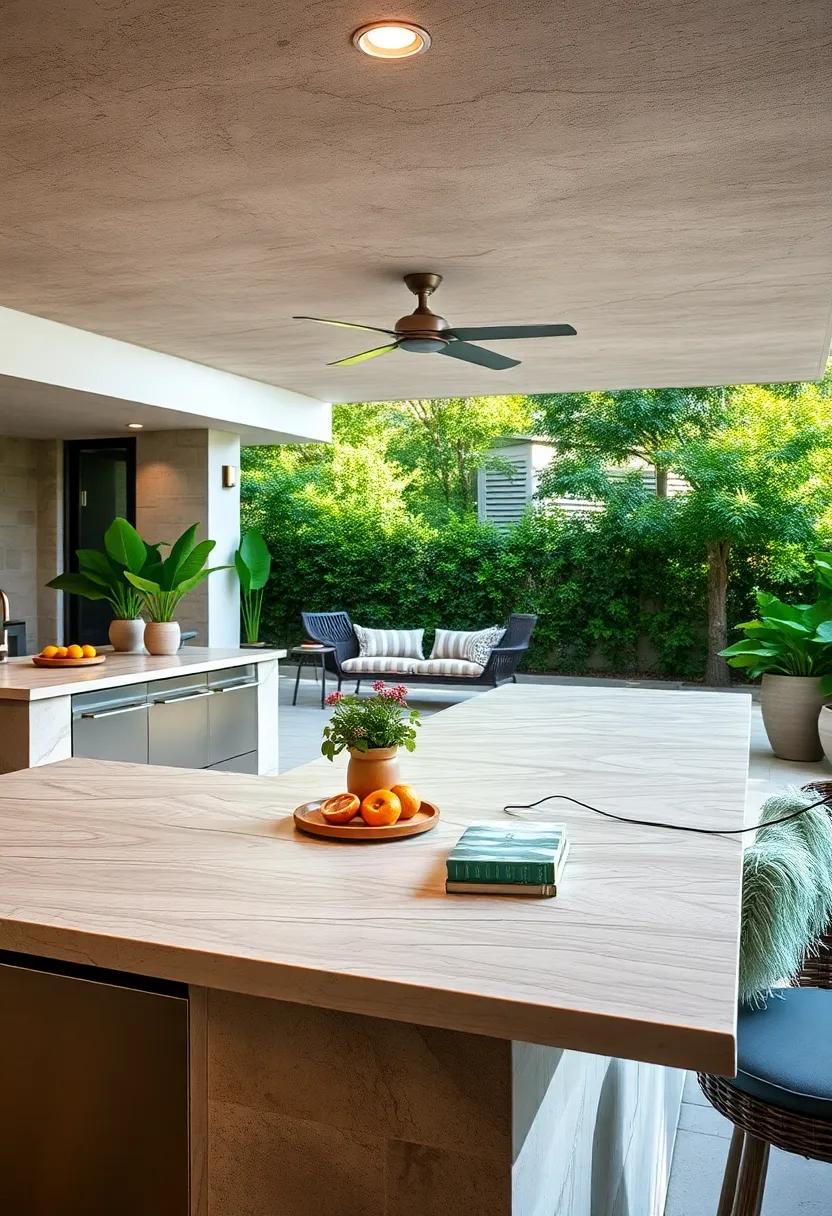 Counters with Built-In Charging Stations and Technology Compartments Merging Convenience and Style