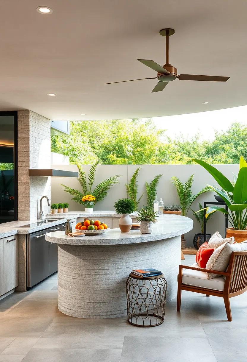 Curved Counter Layouts Maximizing Flow and Interaction While Enhancing Outdoor Aesthetic Appeal