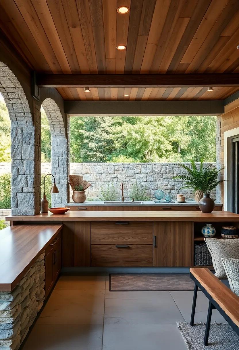 Natural Wood Grain Patterns Enhanced With Protective Finishes for Lasting Beauty in Outdoor Spaces