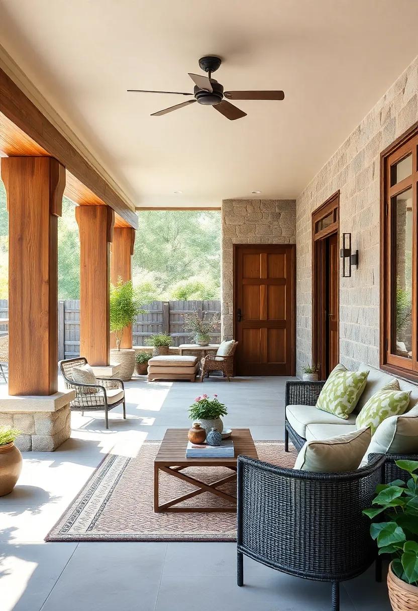 Braided Willow and Timber Porches Combining Traditional Craftsmanship with Casual Elegance