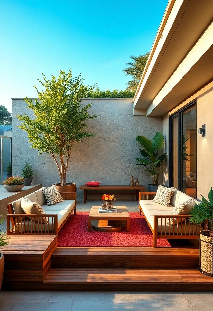 Multi-Level Wooden Decking Designs Creating Dynamic Layers and Visual Interest in Outdoor Areas