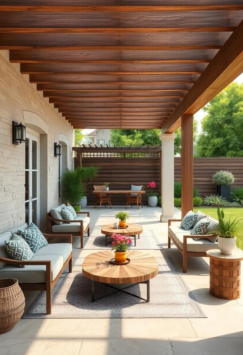 Timeless Wooden Pergolas Evoking Classic Charm and Warmth in Serene Garden Settings